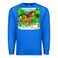 True Royal farm life seamless pattern Premium Sweatshirt - FaDigitalArtStudio