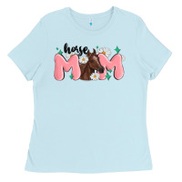 Baby Blue horse mom Ladies Tee - MaliasSmallBusiness