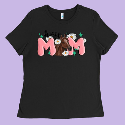 Horse Mom Ladies Tee Designed By Maliassmallbusiness