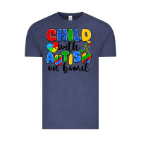 Vintage Denim child with autism on board Vintage Tee - Artiststas
