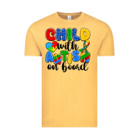 Vintage Mustard child with autism on board Vintage Tee - Artiststas