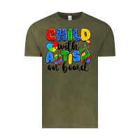 Vintage Olive child with autism on board Vintage Tee - Artiststas
