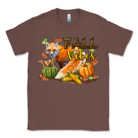 Chestnut Fall Vibes Fox Classic Tee - LillyAllenDesigns