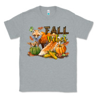 Heather Grey Fall Vibes Fox Classic Tee - LillyAllenDesigns