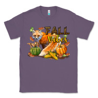 Lavender Fall Vibes Fox Classic Tee - LillyAllenDesigns