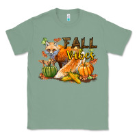 Sage Fall Vibes Fox Classic Tee - LillyAllenDesigns