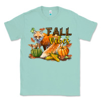 Seafoam Fall Vibes Fox Classic Tee - LillyAllenDesigns