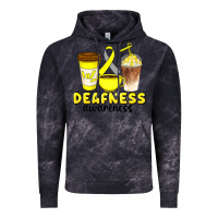 Cloud Black deafness awareness coffee cups Vintage Hoodie - Artiststas