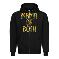 Black Mama of Both Zipper Hoodie - CowCowDesign