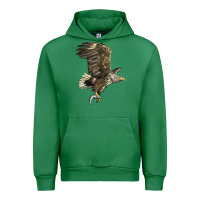 Emerald American White Sea Eagle Urban Hoodie - LillyAllenDesigns