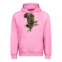 Fuchsia Pink American White Sea Eagle Urban Hoodie - LillyAllenDesigns