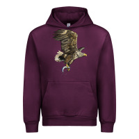 Mauve Wine American White Sea Eagle Urban Hoodie - LillyAllenDesigns