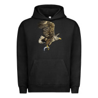 Pigment Black American White Sea Eagle Urban Hoodie - LillyAllenDesigns
