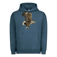 Pigment Midnight Navy American White Sea Eagle Urban Hoodie - LillyAllenDesigns