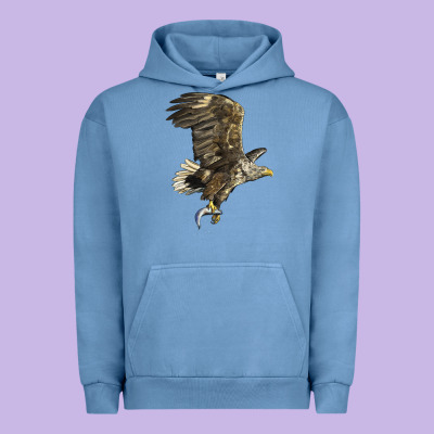 American White Sea Eagle Urban Hoodie Designed By Lillyallendesigns