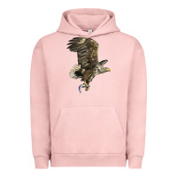 Pigment Salmon American White Sea Eagle Urban Hoodie - LillyAllenDesigns