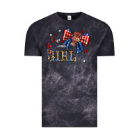Cloud Black cute american girl Vintage Tee - JahusDesignShop