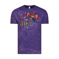 Cloud Purple cute american girl Vintage Tee - JahusDesignShop