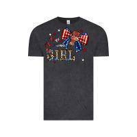 Vintage Black cute american girl Vintage Tee - JahusDesignShop