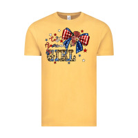 Vintage Mustard cute american girl Vintage Tee - JahusDesignShop