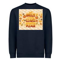 Navy fall breeze crunchy leaves Heavyweight Sweatshirt - TumblerDesignByShophia