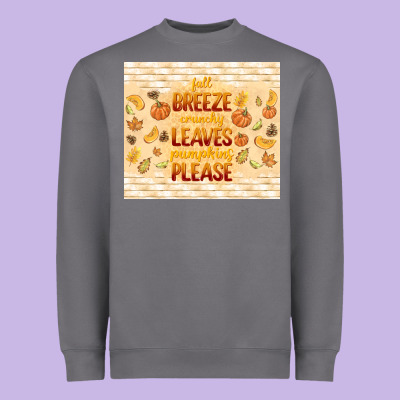 Fall Breeze Crunchy Leaves Heavyweight Sweatshirt Designed By Tumblerdesignbyshophia