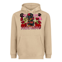 Mushroom my dog is my valentine valentine's day Heavyweight Hoodie - FaDigitalArtStudio