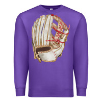 Purple Catchers Mitt Fa Element Premium Sweatshirt - FaDigitalArtStudio