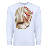 White Catchers Mitt Fa Element Premium Sweatshirt - FaDigitalArtStudio