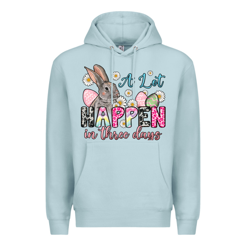 Easter Day A Lot Can Happen In Three Days Premium Hoodie by OliviaCreatesArt | Teevron