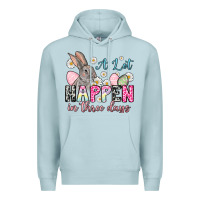 Blue Mist Easter Day A lot can happen in three days Premium Hoodie - OliviaCreatesArt