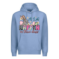Colony Blue Easter Day A lot can happen in three days Premium Hoodie - OliviaCreatesArt