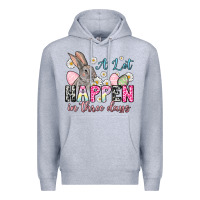 Heather Grey Easter Day A lot can happen in three days Premium Hoodie - OliviaCreatesArt