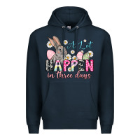 Navy Easter Day A lot can happen in three days Premium Hoodie - OliviaCreatesArt