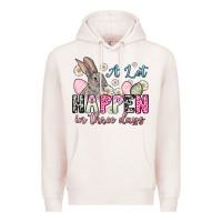 Pale Pink Easter Day A lot can happen in three days Premium Hoodie - OliviaCreatesArt