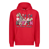 Red Easter Day A lot can happen in three days Premium Hoodie - OliviaCreatesArt