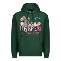 Sports Green Easter Day A lot can happen in three days Premium Hoodie - OliviaCreatesArt