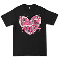 Black my valentine has paws Premium Tee - MaliasSmallBusiness