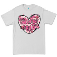 Dove Grey my valentine has paws Premium Tee - MaliasSmallBusiness