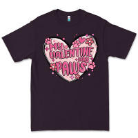 Plum my valentine has paws Premium Tee - MaliasSmallBusiness