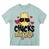 Arona chicks dig me Heavy Core Tee - MaliasSmallBusiness