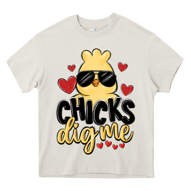 Chicks Dig Me Heavy Core Tee by MaliasSmallBusiness | Teevron