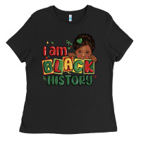 Black i am black history black girl Ladies Tee - MaliasSmallBusiness