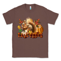 Chestnut Fall Vibes Squirrel Classic Tee - LillyAllenDesigns