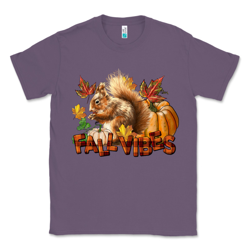Fall Vibes Squirrel Classic Tee by LillyAllenDesigns | Teevron