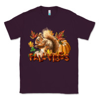 Plum Fall Vibes Squirrel Classic Tee - LillyAllenDesigns