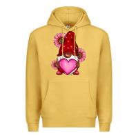 Antique Gold Valentine's Day afro gnome Premium Hoodie - RanaPortraitStore