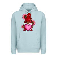 Blue Mist Valentine's Day afro gnome Premium Hoodie - RanaPortraitStore
