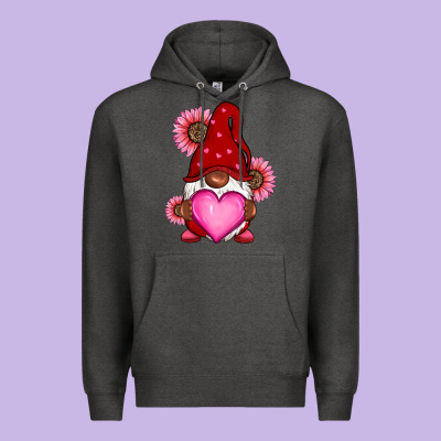 Valentine's Day Afro Gnome Premium Hoodie Designed By Ranaportraitstore
