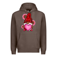 Coffee Valentine's Day afro gnome Premium Hoodie - RanaPortraitStore